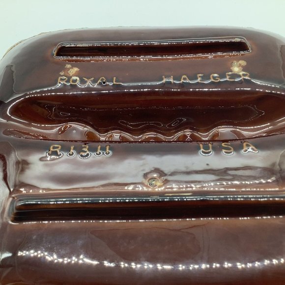 Royal Haegar Brown Earth Art Pottery Vintage Ashtray - Picture 7 of 11